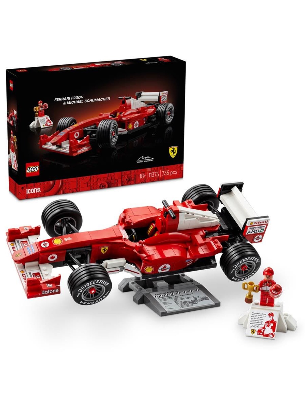 LEGO Icons 11375 Ferrari F2004 und Michael Schumacher
