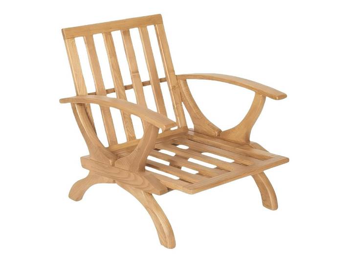 Xlmoebel Esszimmerstuhl Naturholzstuhl mit modernem Design für entspannte Stunden im Freien, Hergestellt in Europa