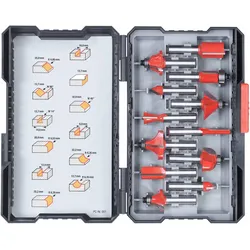 kwb, Fräser, FRÄSERSATZ HM 8 MM 12 TLG. L BOX