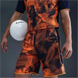 NIKE Academy+ Dri-FIT Allover Print Shorts Herren 494 - blue void/laser orange/bright M