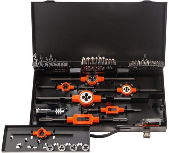 Holex Jeu De TARAUDS MACHINE ET FORETS M3-12 avec kits de tarauds 3 pièces, pour filetages métriques: M3-12 (145117 M3-12)