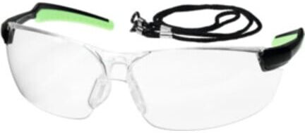 HOLEX Komfort-Schutzbrille CLEAR schwarz / grün (096862 CLEAR)