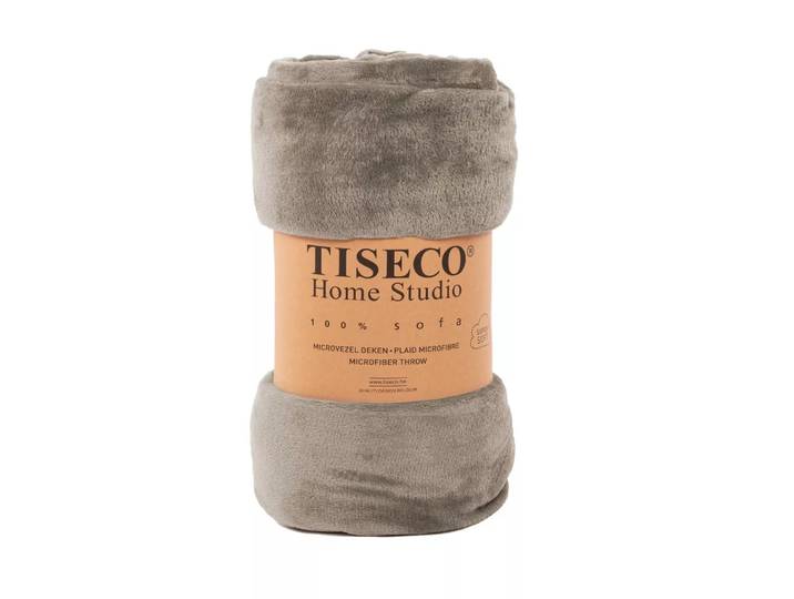 Tiseco - Kuscheldecke COSY Mikroflanel, COSY Mikroflanel Kuscheldecke, 130 x 160 cm, Taupe