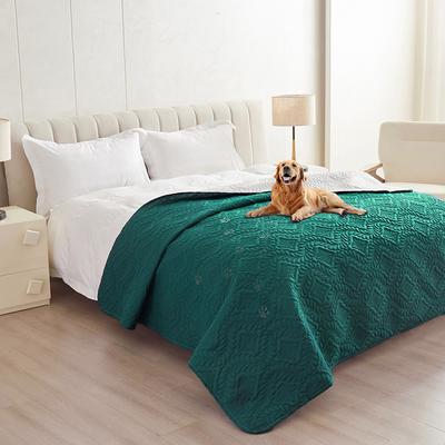 Shop Station Waterproof Dog Bed Cover Non Slip Pet Furniture Protector Blanket For Beds & Couches green 30x70in