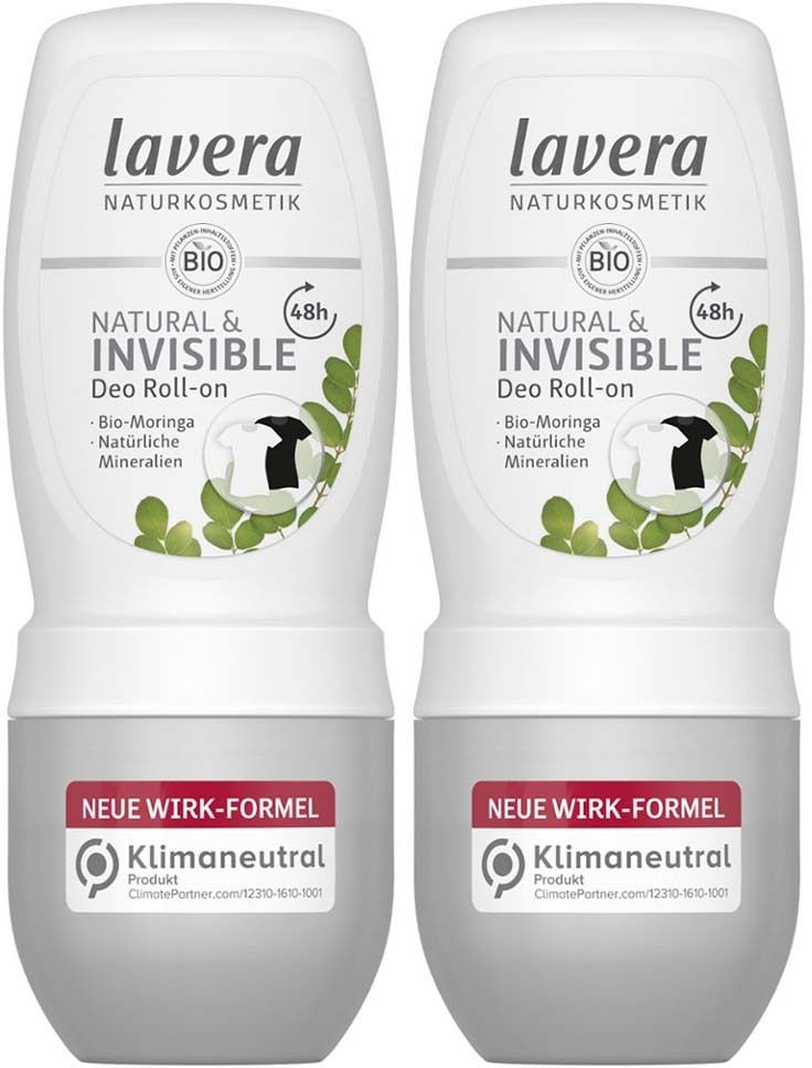 Lavera Deo Roll-on Natural & Invisible Doppelpack 2x50 ml Körperpflege