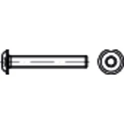 Linsenschraube mit Bund ISO 7380-2 Edelstahl A2 M6 x 12mm
