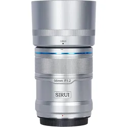 Sirui Sniper 56mm F1.2 APSC Auto-Focus Lens (Fuji X-Mount, Silver) (APS-C / DX), Objektiv, Silber