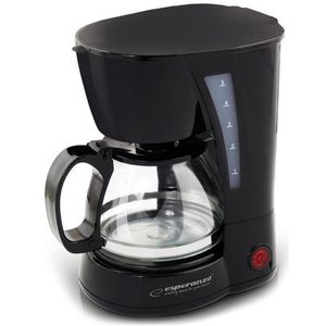 esperanza Kaffeemaschine EKC006, mit Glaskanne, 600ml, 650 Watt, schwarz, bis zu 5 Tassen