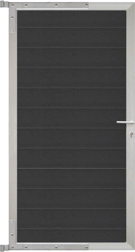 TETZNERJENT ELSKOP-Tor-Komplettset 90 x 173 cm, Füllung anthrazit 16971090