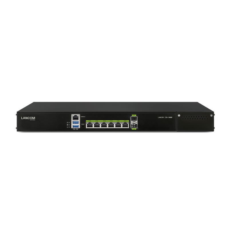 LANCOM Central multi-gigabit gateway for SD-WAN 100VPN peers incl optionally up to 1000 6xGE 2xSFP+ 2xUSB firewall/IDS