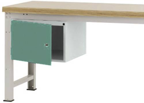 Manuflex ZB4732.0001 Gehäuse-Unterbau PROFI, Nutzhöhe 300mm mit 1 Tür rechts angeschlagen und Einlegeboden. Für Werkbanktiefe