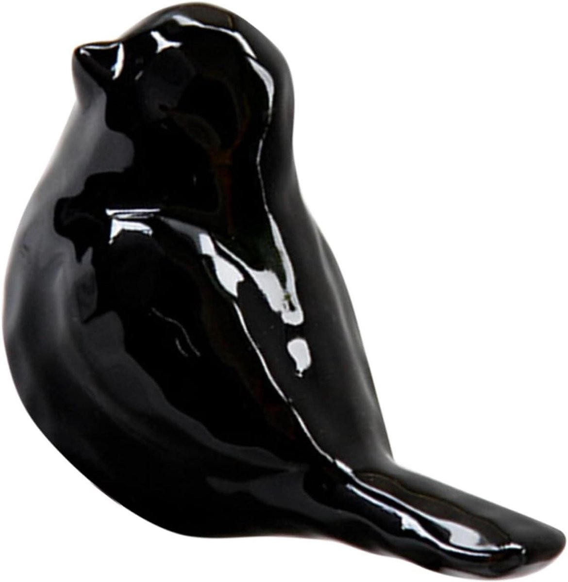 Alipis Handgemaakt Ceramisch Vogel Beeldje - Compact Decoratief Ornament voor Bureau of Plank