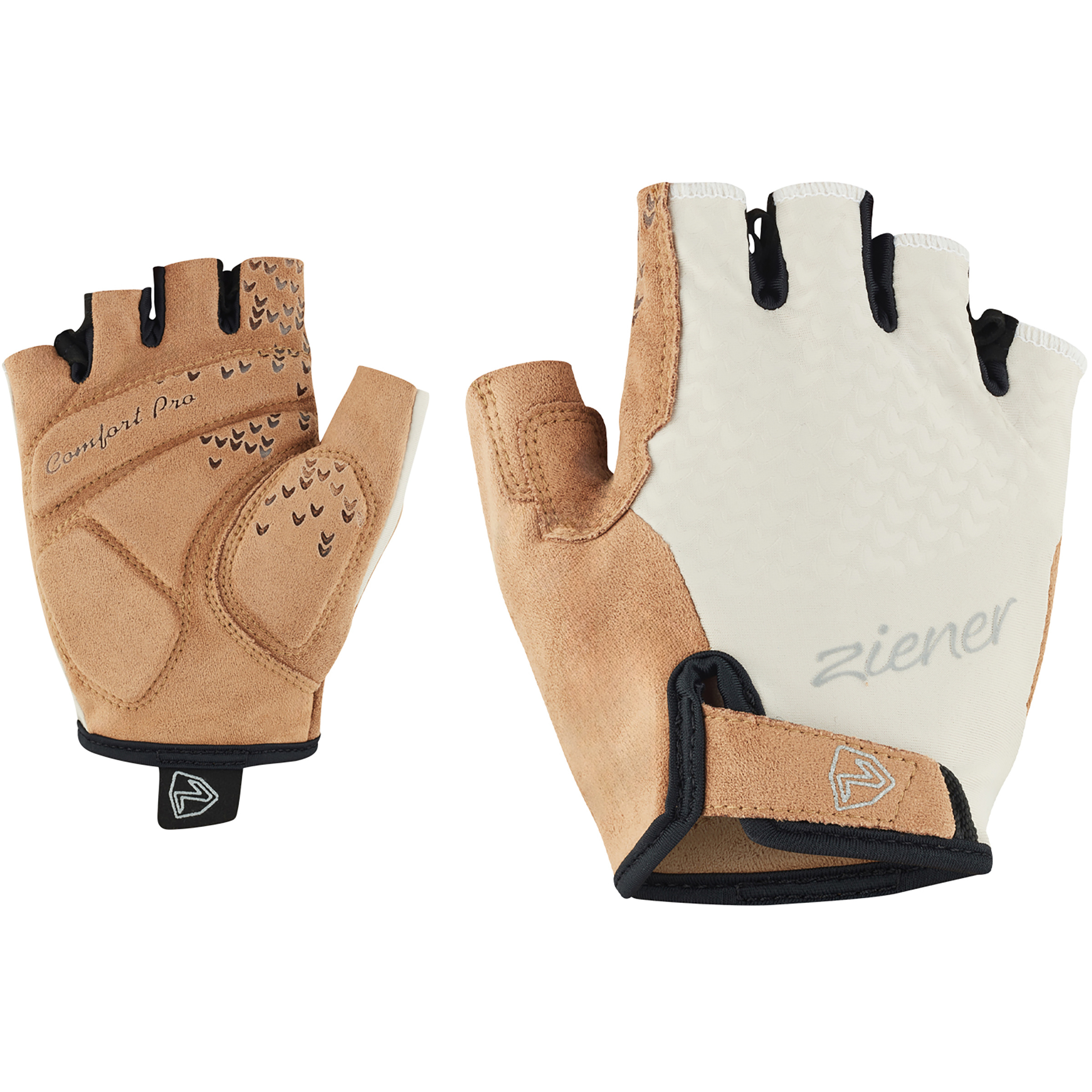 Ziener Calidi-Z Bike Damen Fingerhandschuhe beige Größe 6 Mountainbike | Rennrad | Gravel Widerstandsfähig