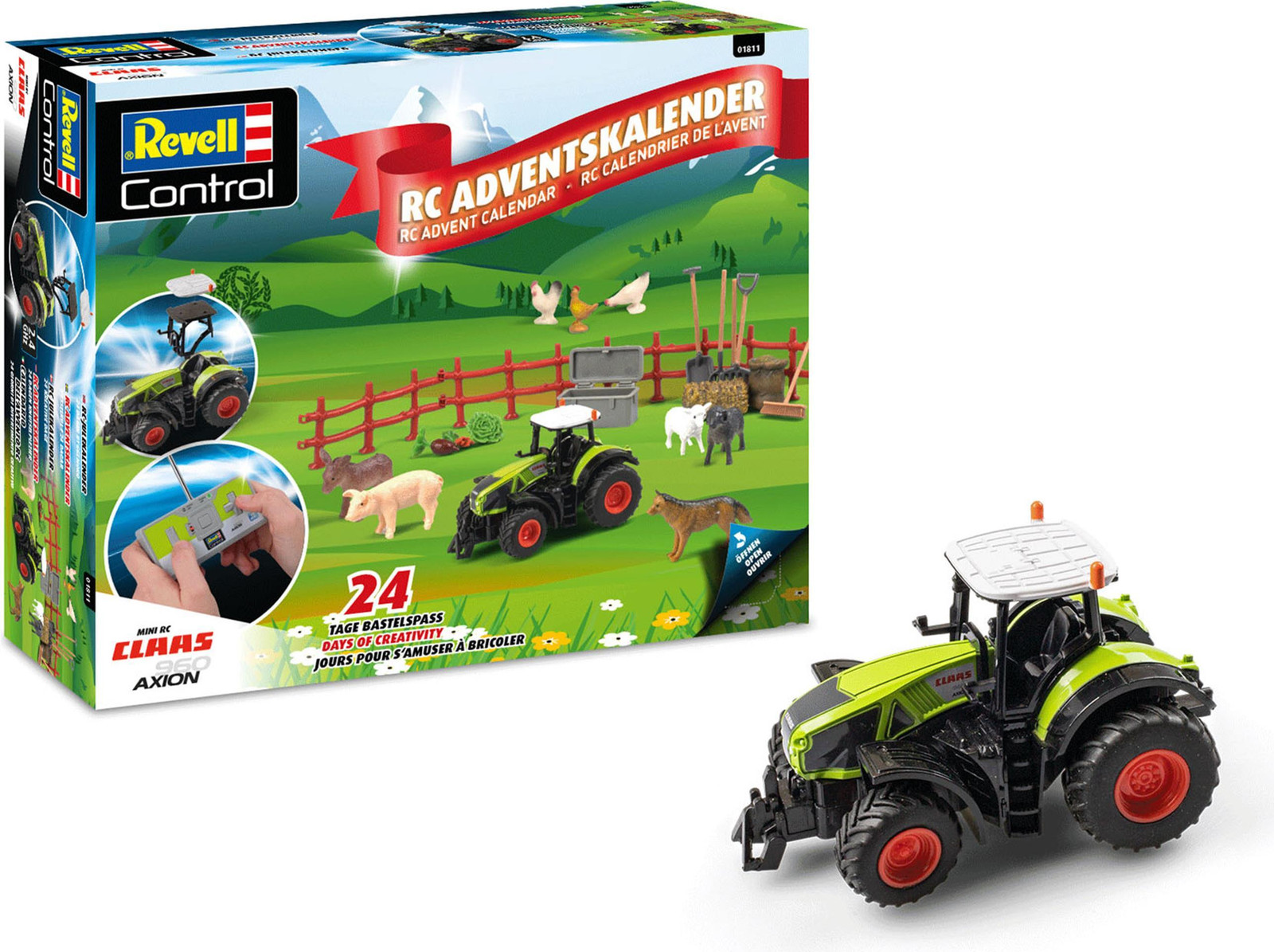 Revell Adventskalender met RC Claas Axion 960 tractor