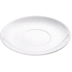 Stalgast 12 Suppen-Untertassen, klein, reinweißes Hotelporzellan, Serie Isabell, Ø 140 mm