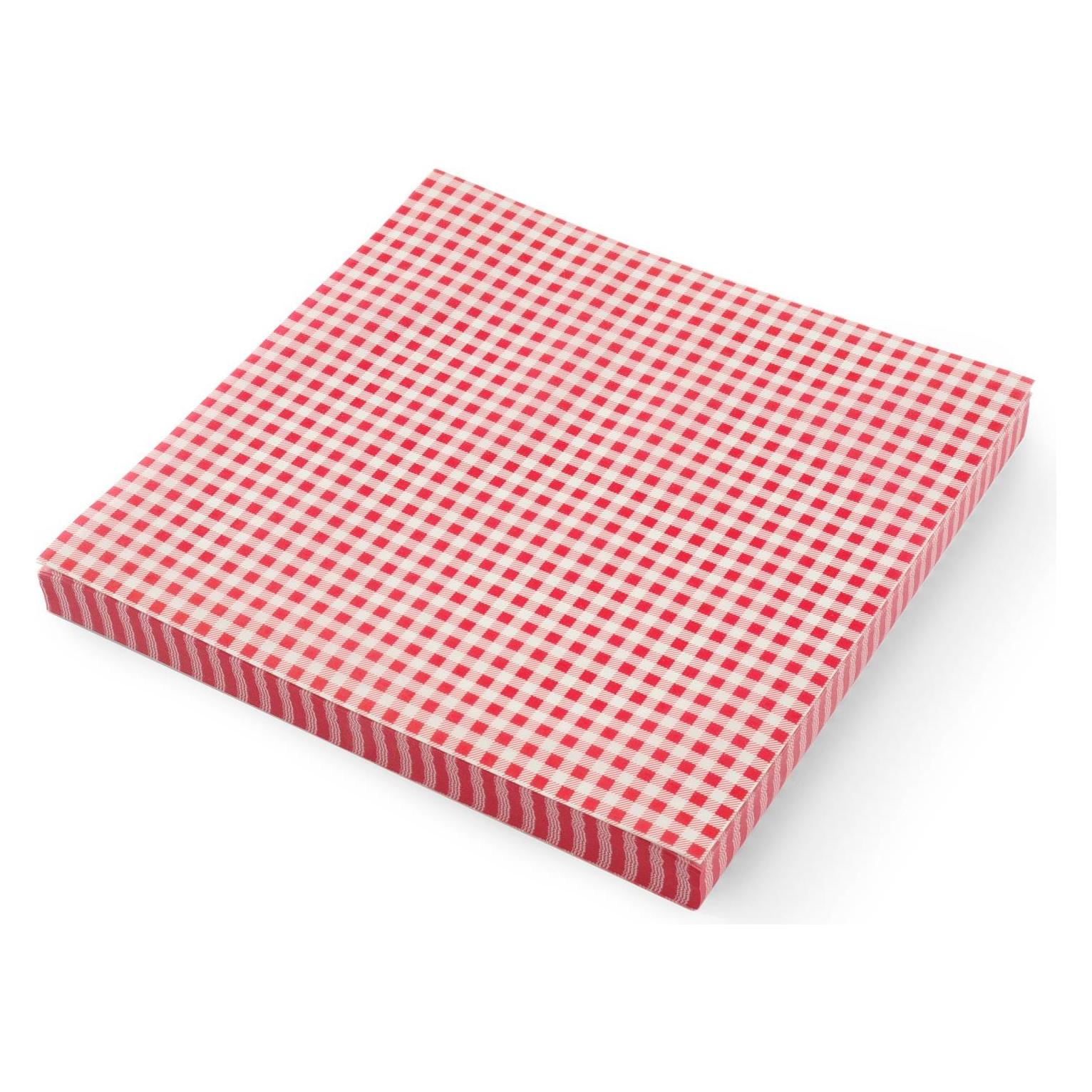Hendi Einschlagpapier fettresistent Karomuster (500 Stk.) (678176)