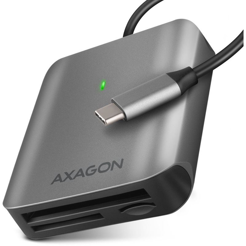 AXAGON CRE-S3C Externer Kartenleser USB-C 3.2 Gen 1, 3-Slot, SD/microSD/CF, UHS-II