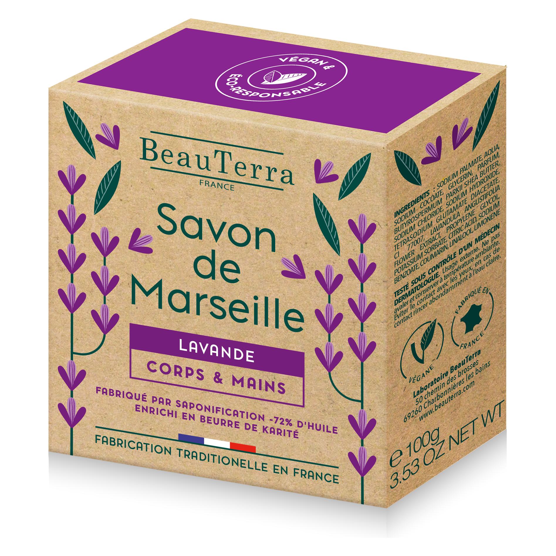 BeauTerra Lavendel Marseille Seife (100 g) (BT6113309)
