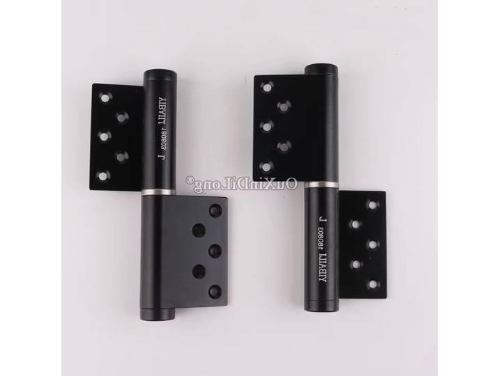 Nouvelles charnières de porte hydrauliques invisibles de 6 pouces, amortissement, fermeture automatique, charnières de porte excentriques, axe silencieux, charnières de meubles
