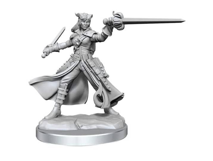 D & D Frameworks W1: Tiefling Schurk Vrouwelijk Miniatuur