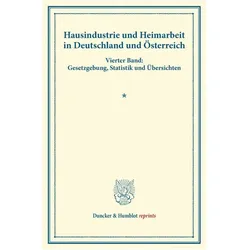Hausindustrie und Heimarbeit in Deutschland und Österreich., Fachbücher