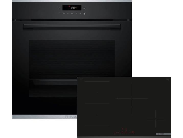 BOSCH Backofen-Set 4 HBA271BB3, mit nachrüstbar, AutoPilot, Halogen-Innenbeleuchtung