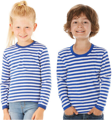 Langärmeliges Ringelshirt "Blue Stripes" für Kinder