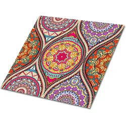 FLIESENAUFKLEBER 9 Stück 30x30 cm selbstklebend Wunderschönes Mandala