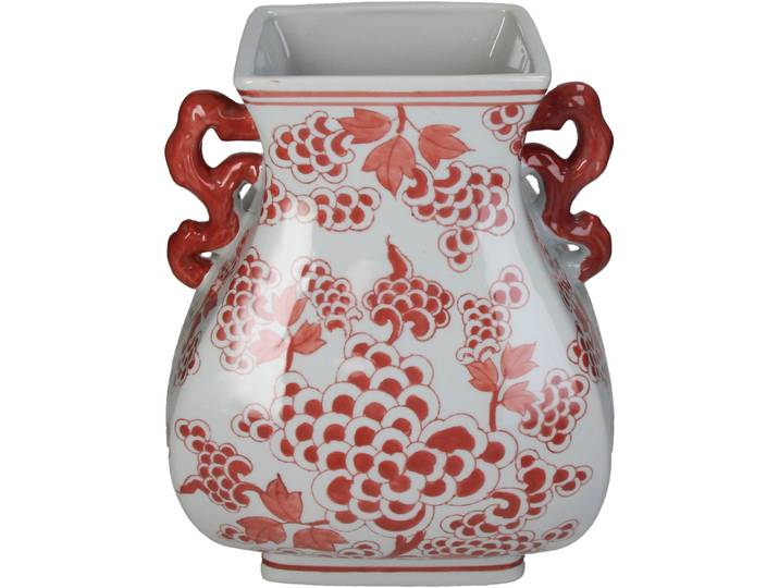 Vase Myko rot Steingut D 21.5 H 30 cm
