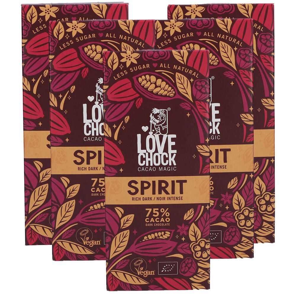 Lovechock Spirit Rich Dark x5 5x70 g Schokolade