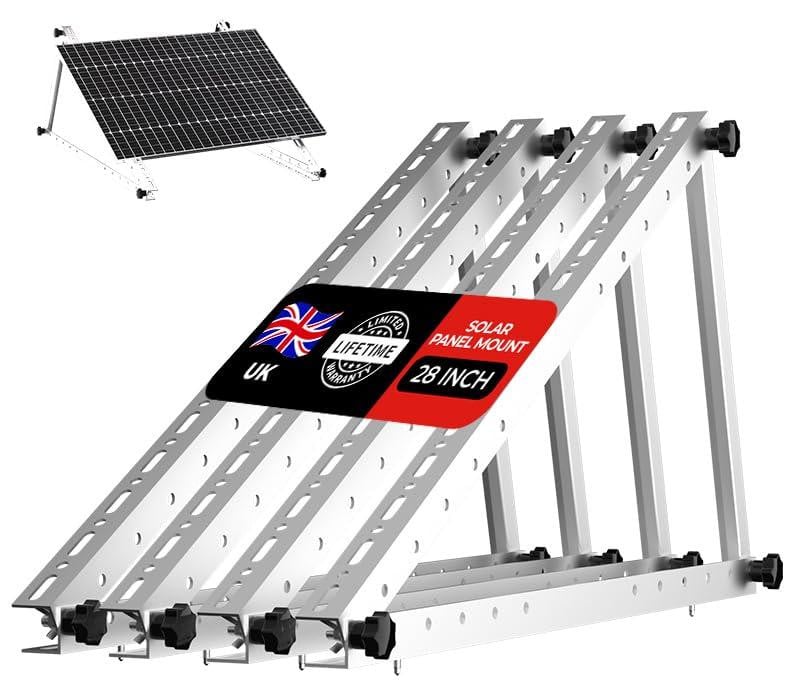 Dripio Inklapbaar Zonnepaneelmontagesysteem van Aluminium, 2 sets, 55,9 cm