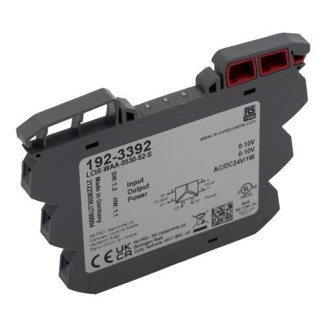 RS PRO Signalwandler, Analoger Signalwandler 24V ac/dc, Spannung 0 10V dc EIN / Spannung 0 10V d (1923392)