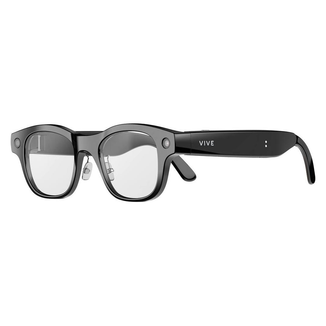 HTC Eagle AI-Brille - eckig - klare Gläser - schwarz (99HAUU013-00)