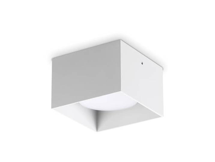 Ideal Lux SPIKE Quadratisches Aufbau-Downlight Weiß