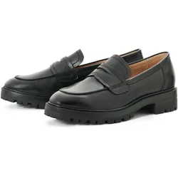 Tchibo - Leder-Loafer - Damen - Gr. 42 - schwarz