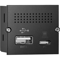 Bachmann Modul Portreplikator (USB-C, 4 Ports), Dockingstation + USB Hub, Schwarz