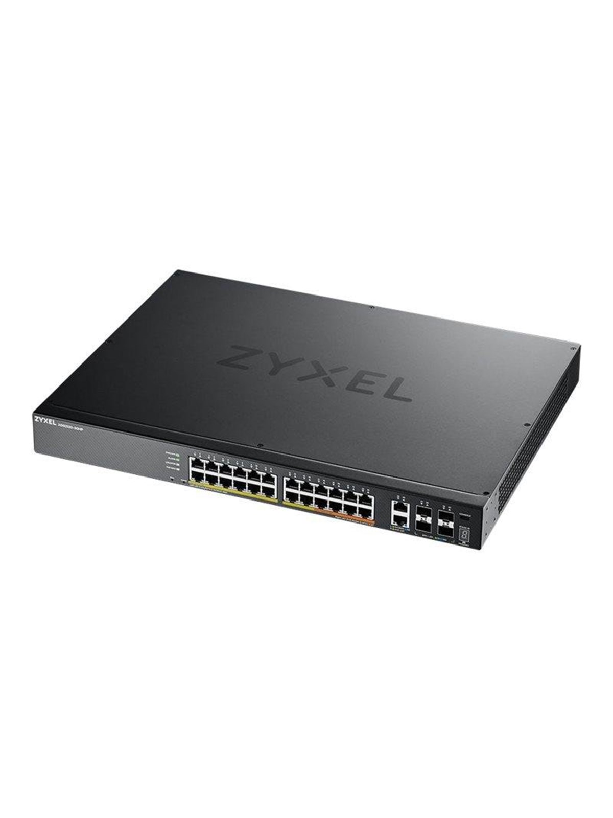 ZyXEL XGS2220 Series XGS2220-30HP - switch - 24-port GbE L3 access NebulaFLEX Cloud with 6 10G uplink - 30 ports - Managed - rack-mountable