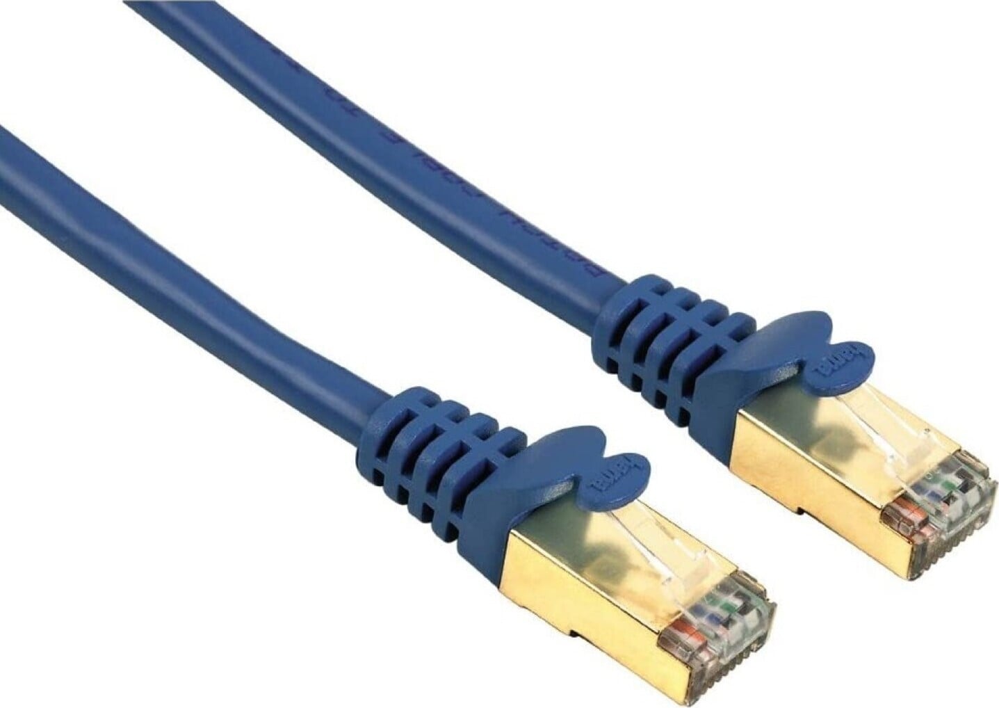 Hama Cat5e patchkabel, verguld, blauw, 0,25 meter