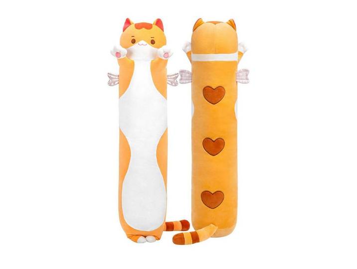 LuxusKollektion Kuscheltier Kuscheltier Katze Plüschkissen 110CM Spielzeug Braune Katze 110 CM