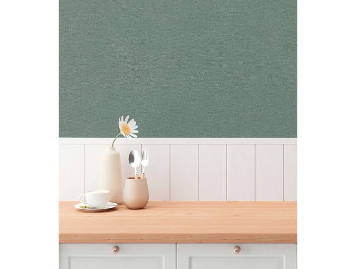 Papier peint Soft Weave 53 x 1005 x 0cm Gris menthe