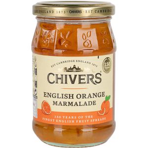 Chivers Fruchtaufstrich English Orange, vegan, 25% Fruchtgehalt, im Glas, 340 g
