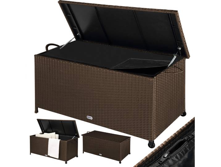CASARIA Coffre de jardin extérieur XXL Marron