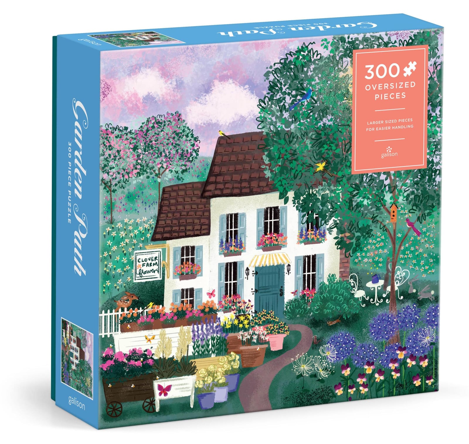 Puzzel van 300 stukjes: Tuinpad