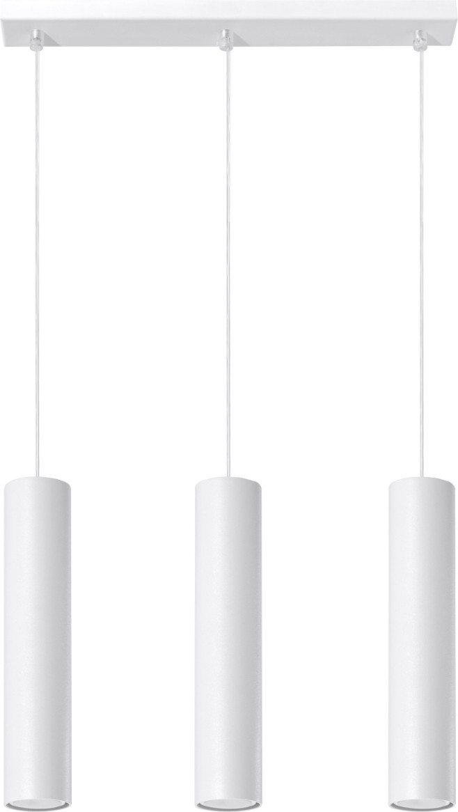 Lumilo Hanglamp BELLIX wit met 3 GU10 fittingen