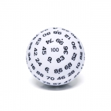 Dice4friends Würfel D100 White-Black 285043