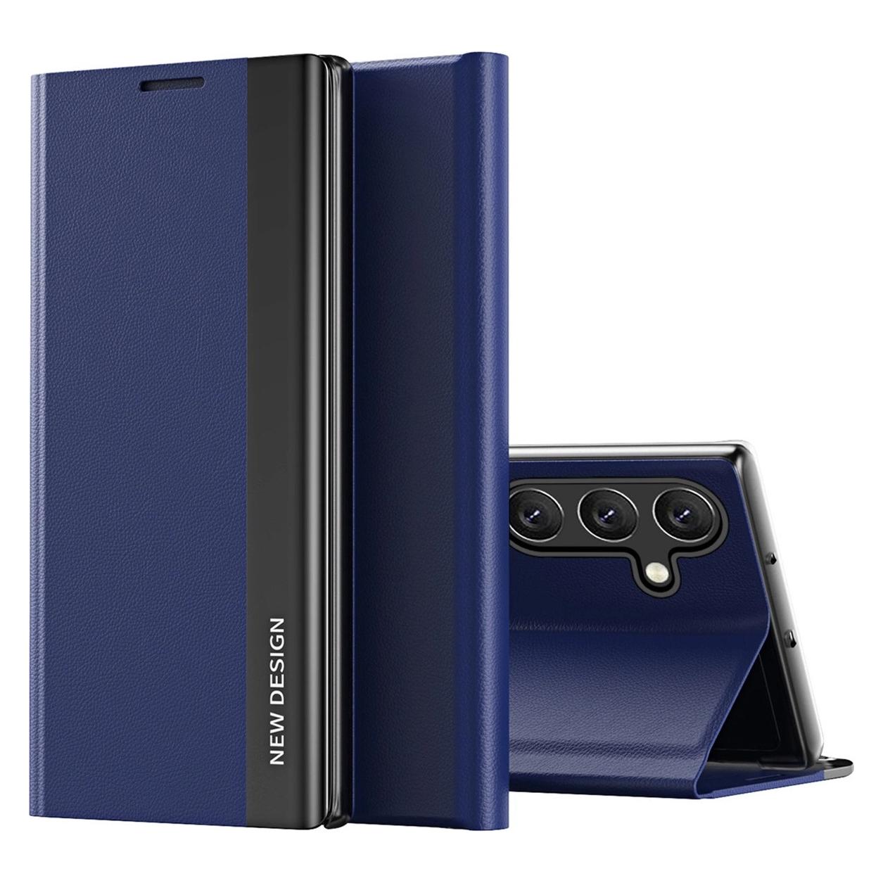 Hurtel Sleep Case Pro Hülle für Samsung Galaxy S25 mit Klappe und Ständer - blau (Samsung Galaxy S25) (SLEEP CASE PRO SAMSUNG GALAXY S25 BLUE)