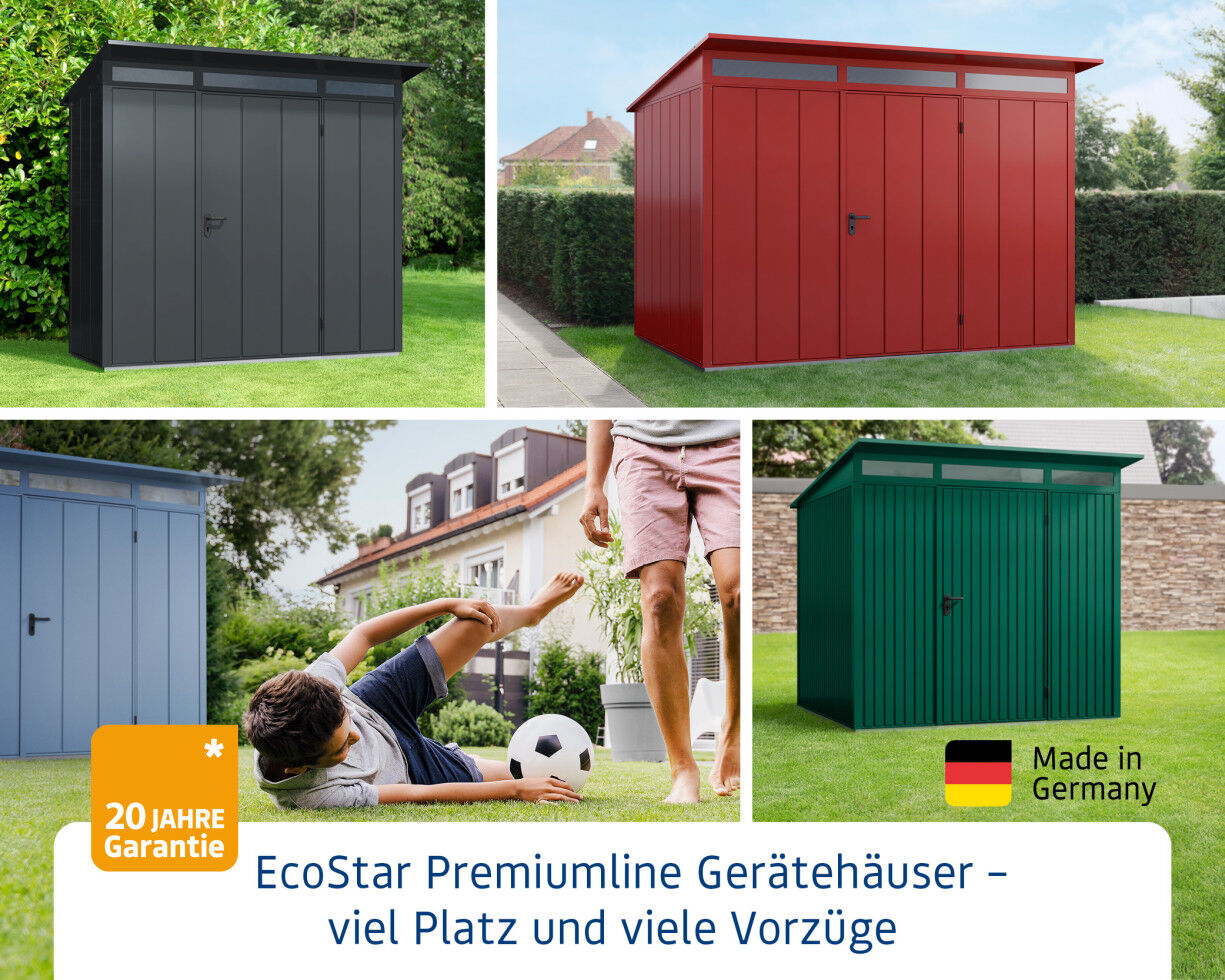 EcoStar Dachrahmen für Gründach Pultdach Typ 2 grün