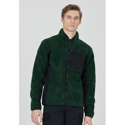 Fleecejacke WHISTLER "Bear", Herren, Gr. M, grün (dunkelgrün), 100% Polyester, unifarben, normal, ohne Ausschnitt, Jacken Fleecejacke, aus atmungsaktivem Material