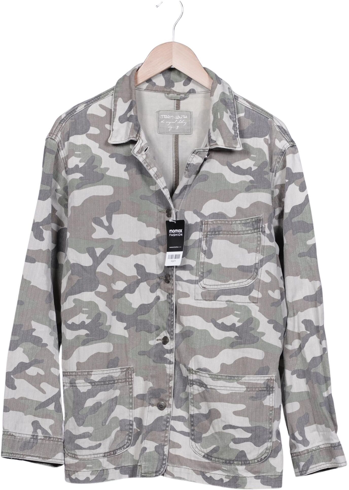 Teddy Smith Damen Jacke, Grün, Gr. Xxl, Baumwolle - Second Hand