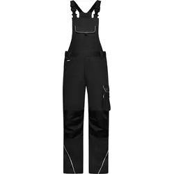 James & Nicholson Unisex Workwear Latzhose Solid JN879 black (28)